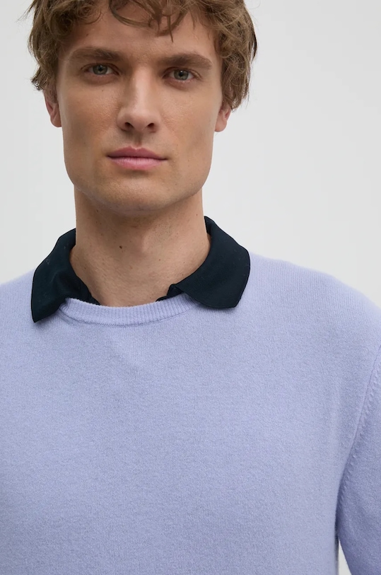 Шерстяной свитер United Colors of Benetton фиолетовой 1002U1G34