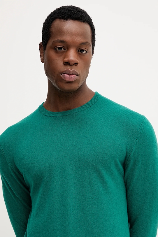 Vlnený sveter United Colors of Benetton tyrkysová 1002U1G34