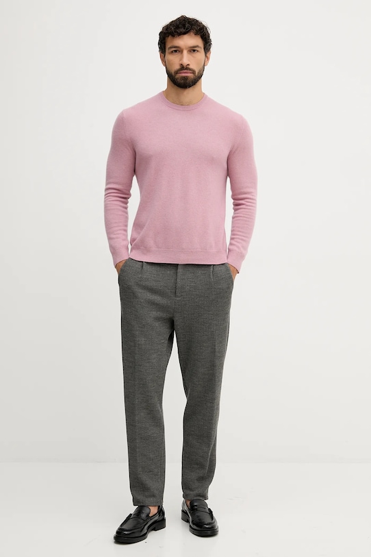 Шерстяной свитер United Colors of Benetton 1002U1G34 розовый AW25