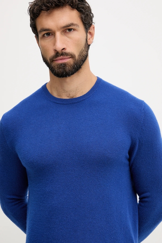 United Colors of Benetton sweter wełniany niebieski 1002U1G34