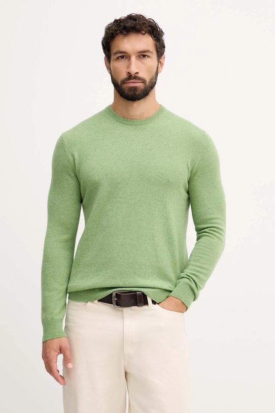 Вовняний светр United Colors of Benetton тонкий зелений 1002U1G34