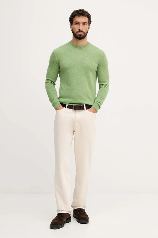 Вовняний светр United Colors of Benetton 1002U1G34 зелений AW25
