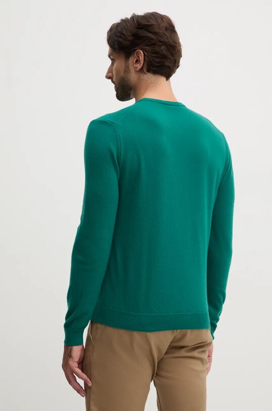 Odzież United Colors of Benetton sweter wełniany 1002U1G34 zielony