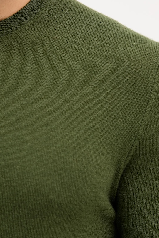 Шерстяной свитер United Colors of Benetton зелёный 1002U1G34