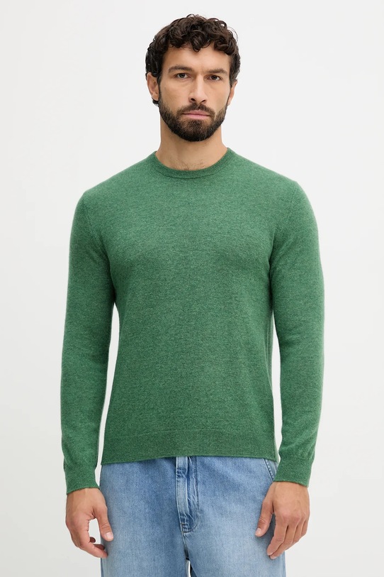 United Colors of Benetton maglione in lana lana verde 1002U1G34