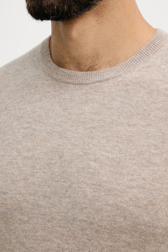 United Colors of Benetton sweter wełniany 1002U1G34 brązowy