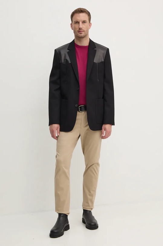 United Colors of Benetton sweter wełniany 1002U1G34 bordowy AW25