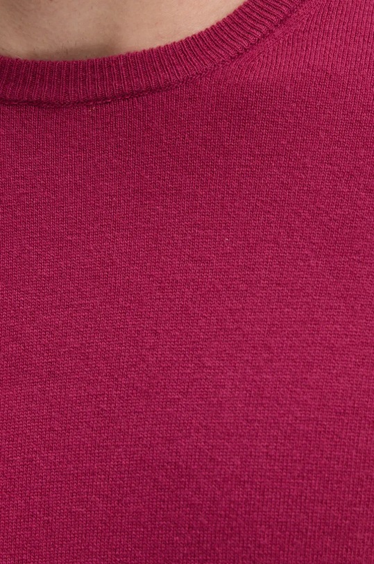 United Colors of Benetton sweter wełniany 1002U1G34 bordowy