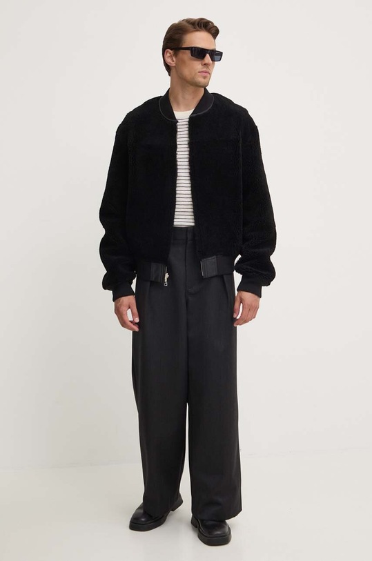 The Kooples sweter wełniany HPUL29002K beżowy AW24