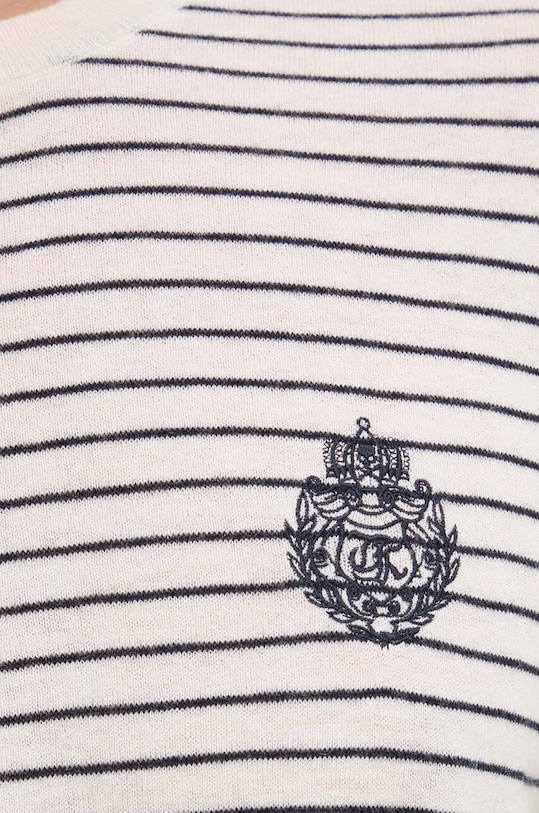 The Kooples sweter wełniany HPUL29002K beżowy