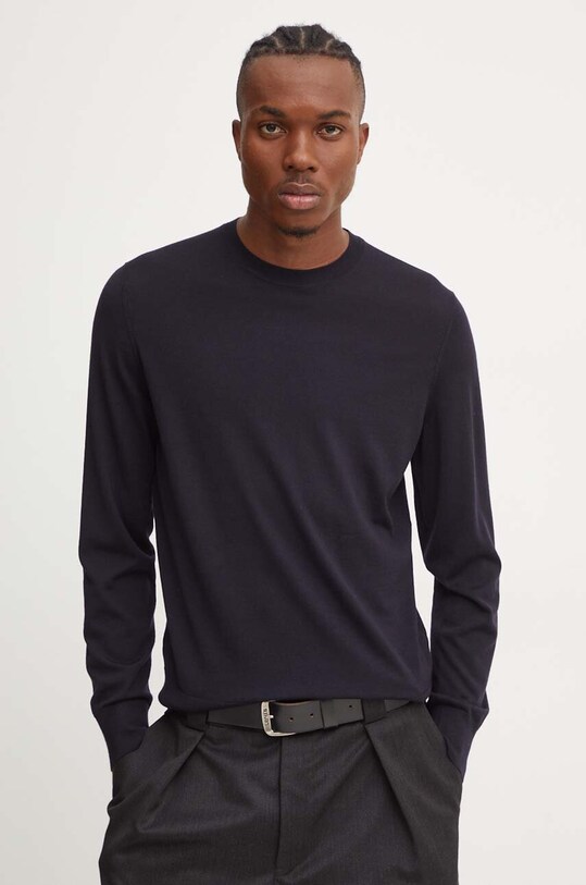 Theory pulover de lana subtiri bleumarin J0781713