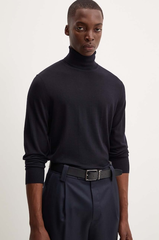 Theory pulover de lana subtiri bleumarin M0781705