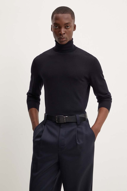 Theory pulover de lana bleumarin M0781705