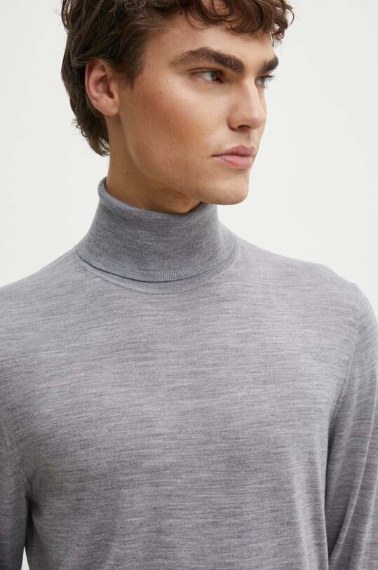 Theory sweter wełniany M0781705 szary