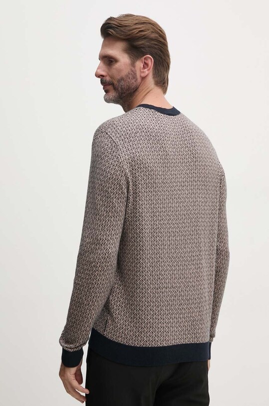 Odzież Armani Exchange sweter z domieszką jedwabiu 6DZM1E.ZMW8Z granatowy