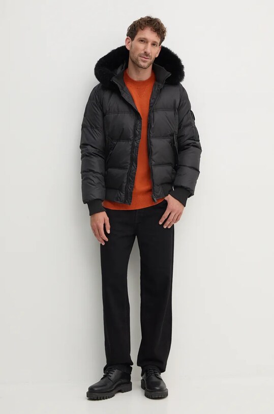 Armani Exchange sweter z domieszką wełny 6DZM1F.ZM1LZ pomarańczowy AW24
