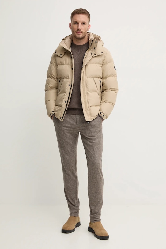 Armani Exchange sweter z domieszką wełny 6DZM1F.ZM1LZ brązowy AW24