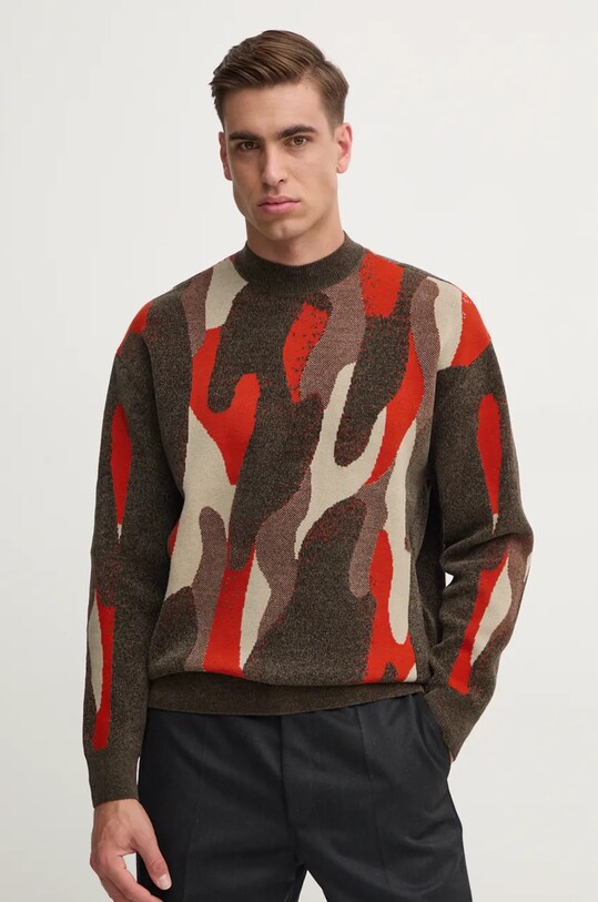 Пуловер Armani Exchange овално кафяв 6DZM1J.ZM4HZ