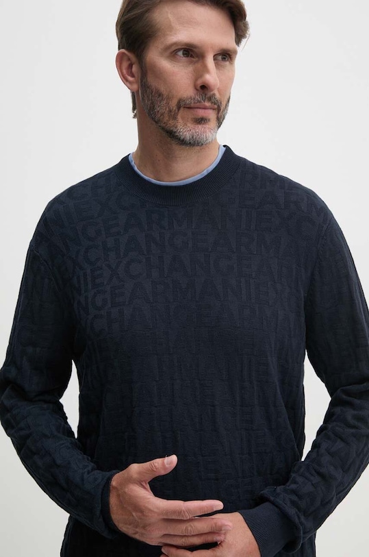 Armani Exchange sweter pozostałe granatowy 6DZM1R.ZM4DZ