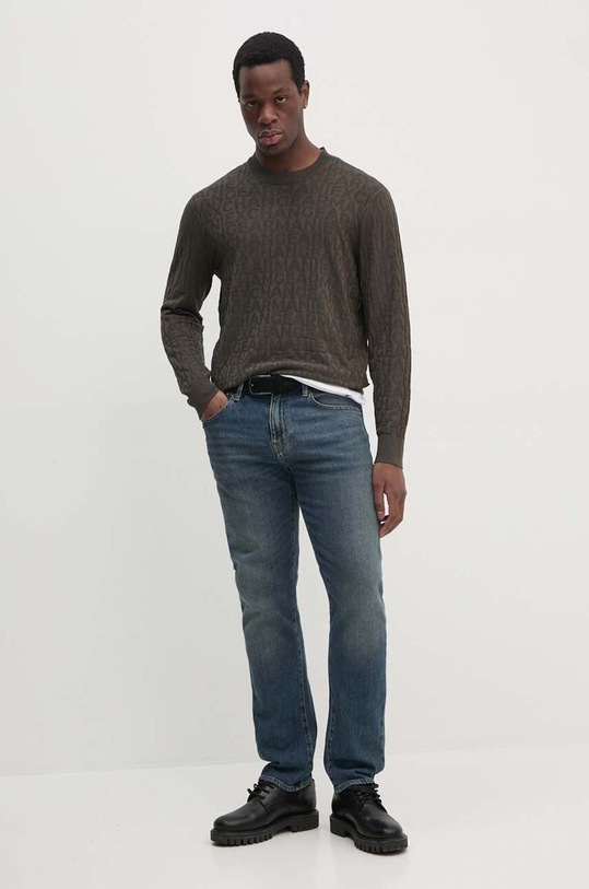 Armani Exchange pulover 6DZM1R.ZM4DZ verde AW24