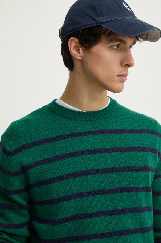 United Colors of Benetton sweter wełniany 103MK107U zielony