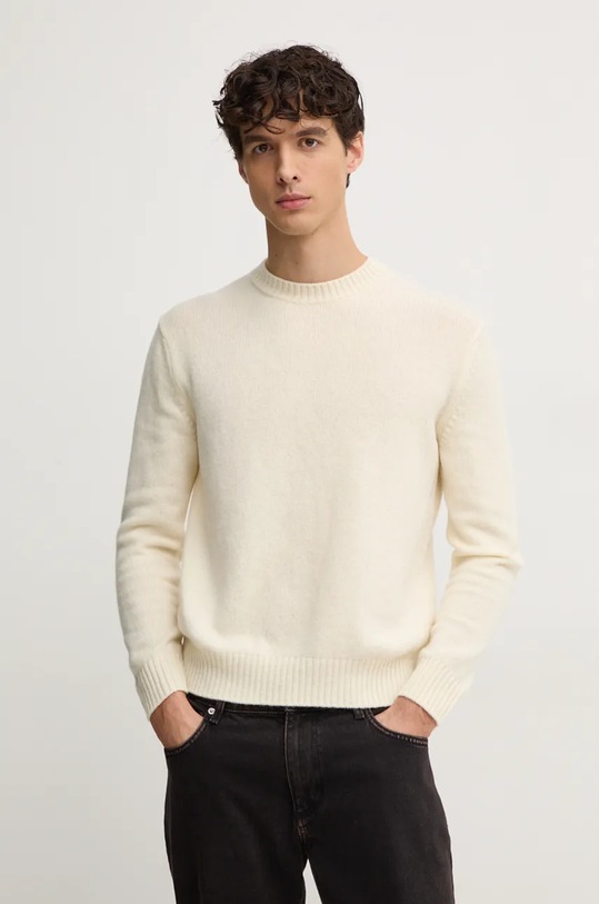 Вовняний светр United Colors of Benetton вовна бежевий 103MU108N