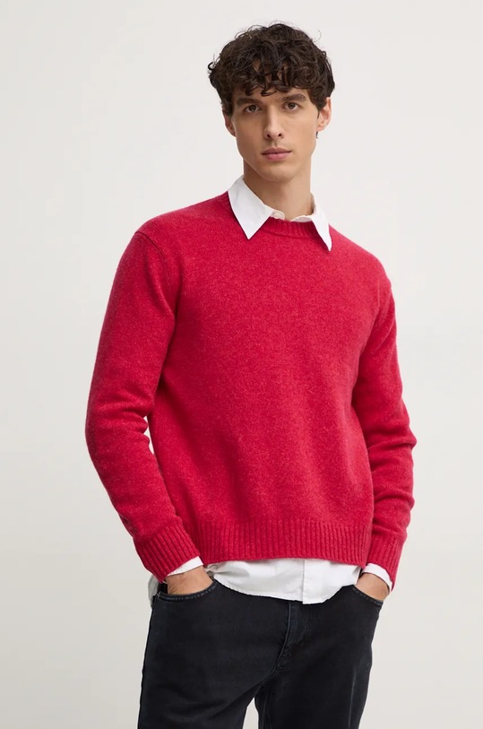 Vlněný svetr United Colors of Benetton 103MU108N červená AW24