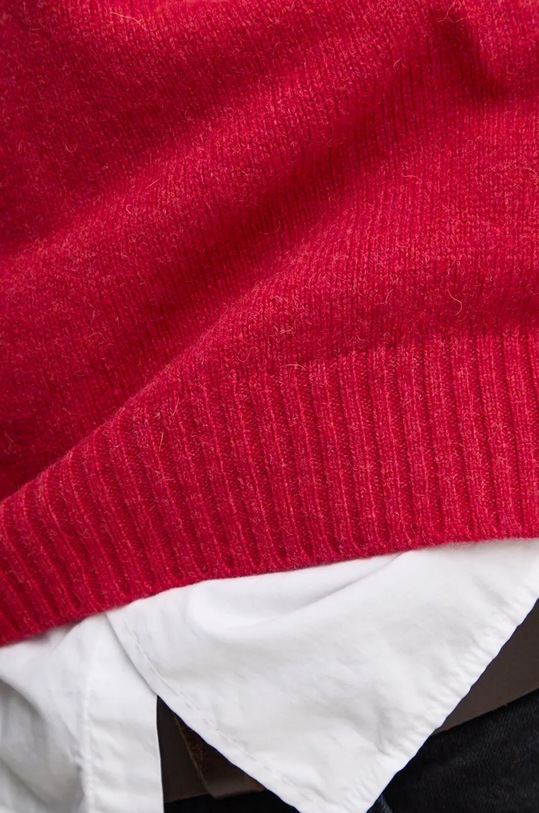 Vlněný svetr United Colors of Benetton 103MU108N červená