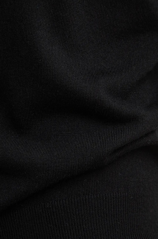 United Colors of Benetton sweter wełniany czarny 103MU108N