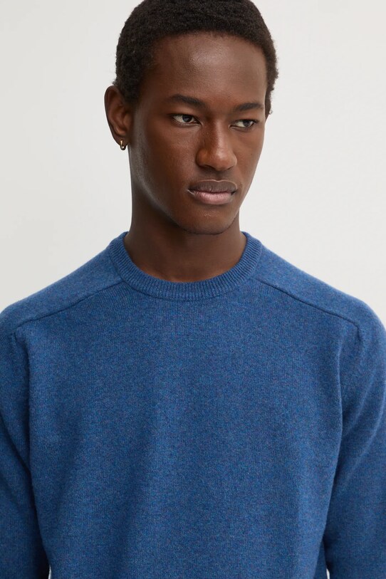 United Colors of Benetton sweter wełniany niebieski 1006U108W