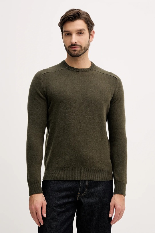 Vlněný svetr United Colors of Benetton zelená 1006U108W