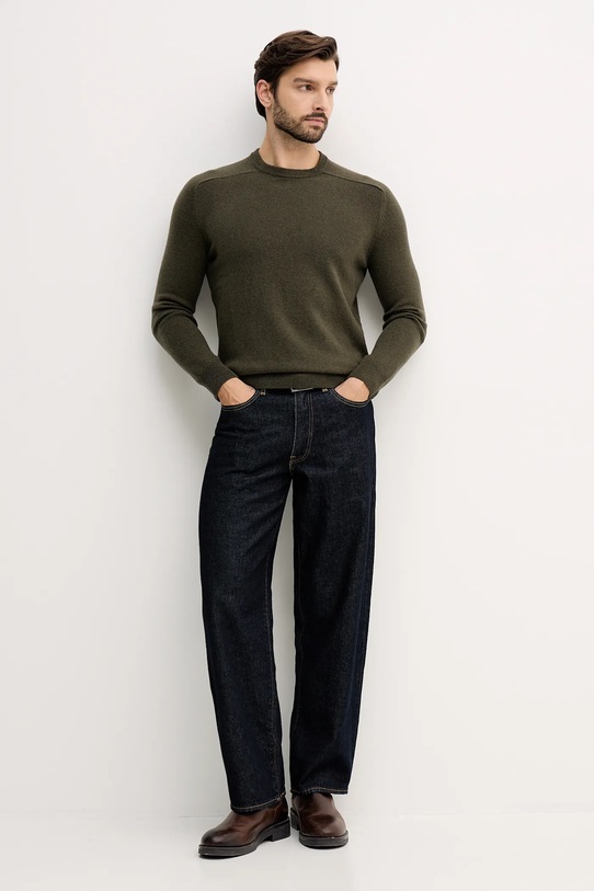 Vlněný svetr United Colors of Benetton 1006U108W zelená AW25