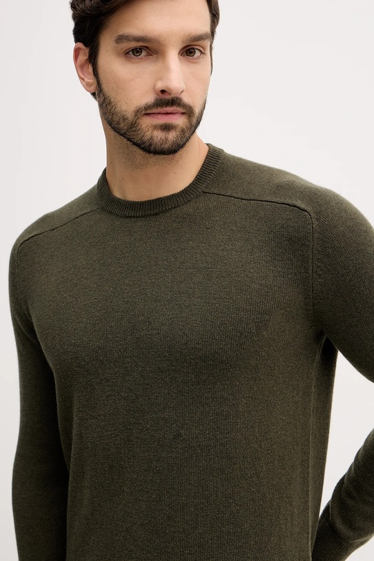 Vlněný svetr United Colors of Benetton zelená 1006U108W