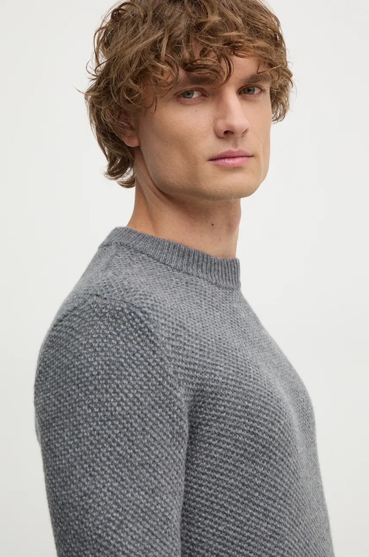 Vlněný svetr United Colors of Benetton šedá 1344U108H