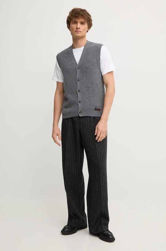 United Colors of Benetton vesta de lana 1344U601H gri NC24