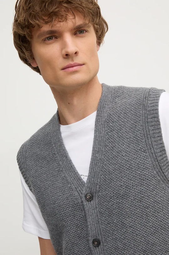United Colors of Benetton vesta de lana gri 1344U601H