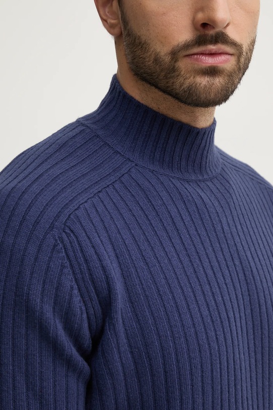 Vlnený sveter United Colors of Benetton 1244U201O tmavomodrá