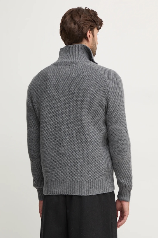 Odzież United Colors of Benetton kardigan wełniany 18AYU5012 szary