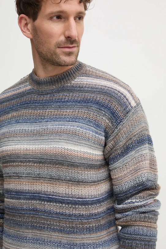 Vlnený sveter United Colors of Benetton sivá 105CU107R