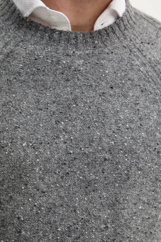 United Colors of Benetton sweter wełniany 1KBAU1081 szary