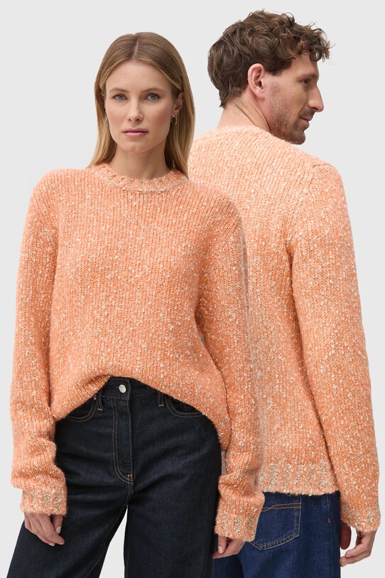 United Colors of Benetton maglione in misto lana misto lana arancione 116NU108M