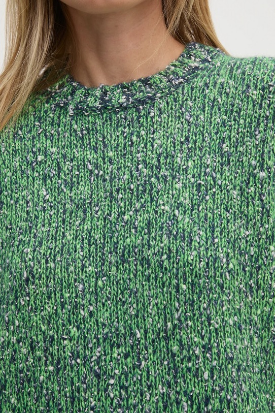 Πουλόβερ με προσθήκη μαλλιού United Colors of Benetton 116NU108M πράσινο