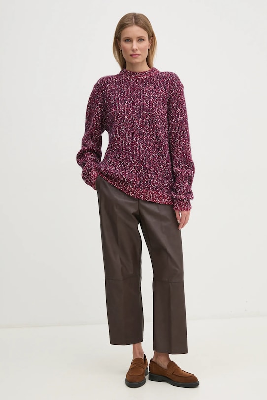 Abbigliamento United Colors of Benetton maglione in misto lana 116NU108M granata