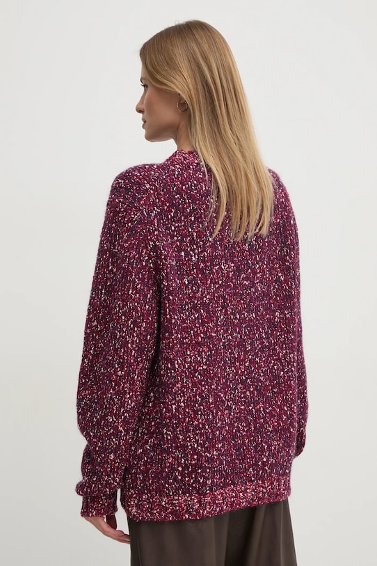 United Colors of Benetton pulover din amestec de lana 116NU108M burgundia