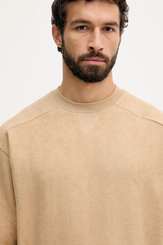 United Colors of Benetton bluza bawełniana zielony 3NMEU109T