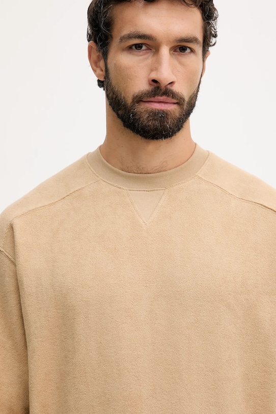 Βαμβακερή μπλούζα United Colors of Benetton πράσινο 3NMEU109T