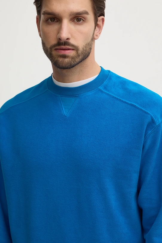 Bavlněná mikina United Colors of Benetton modrá 3NMEU109T