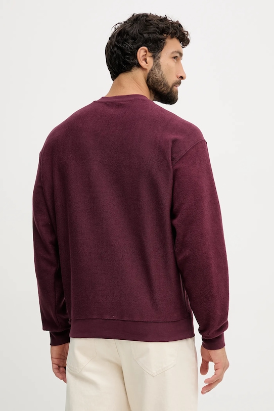 Odzież United Colors of Benetton bluza bawełniana 3NMEU109T bordowy