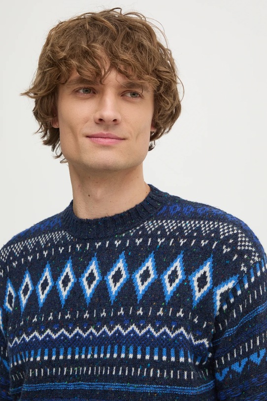 Пуловер United Colors of Benetton тъмносин 1137K107V