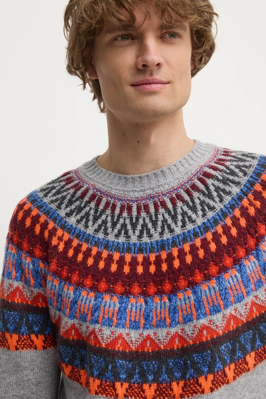 Sveter United Colors of Benetton sivá 1144K108V